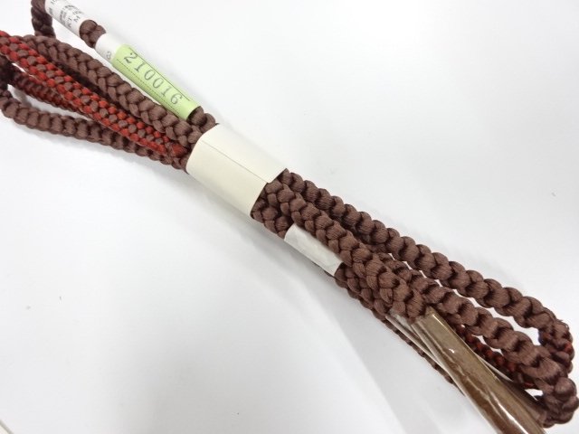 未使用品　正絹　手組帯締め